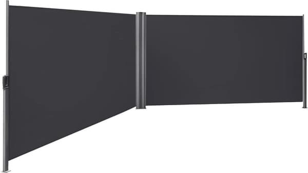 Windshield Exttenable - Double - Sunshade - Side Cover - Garden Screen - Beige