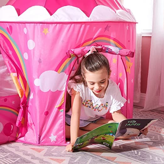Spela tält - pop -up - med tunnel - 3 -in -1 - BasketBalkorf