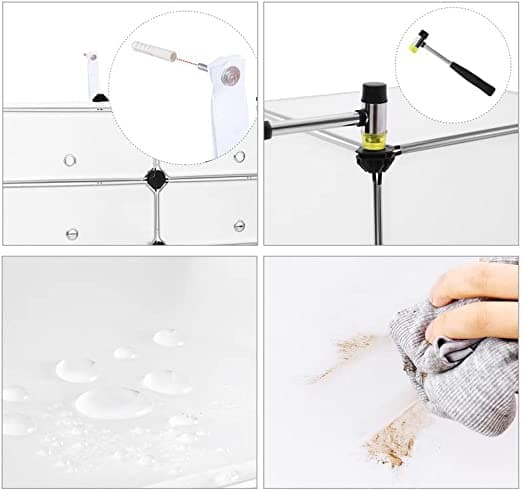 Skoholder - med 6 niveauer -plast - kommode - 40 x 17 x 30 cm