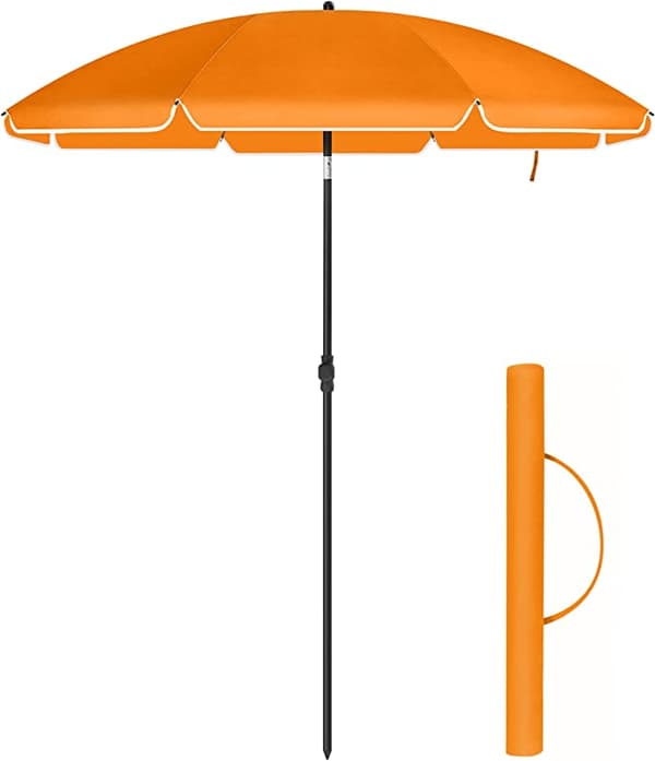 Parasol - Strandparaplu - Octagonal - Polyester Canopy - Ø 160 cm