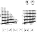 Miniatyrbilde 6 av 8: Skap - Oppbevaringsskap - Plug-in Board - 16 kuber - Metal wire lagringssystem