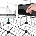 Miniatyrbilde 7 av 8: Skap - Oppbevaringsskap - Plug-in Board - 16 kuber - Metal wire lagringssystem