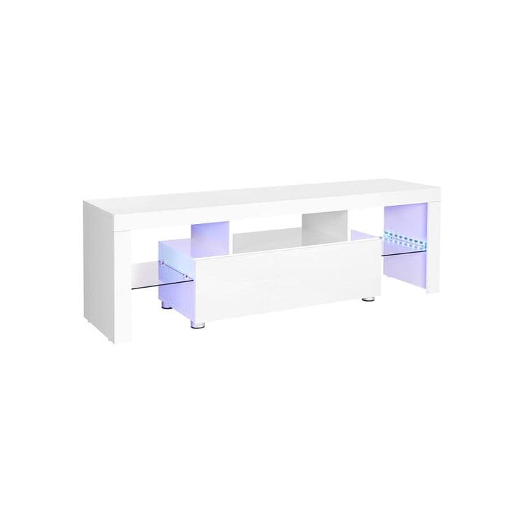 TV -möbler - stort TV -skåp - TV -skåp - TV -kort med LED -belysning - 140 x 35 x 45 cm - Modernt