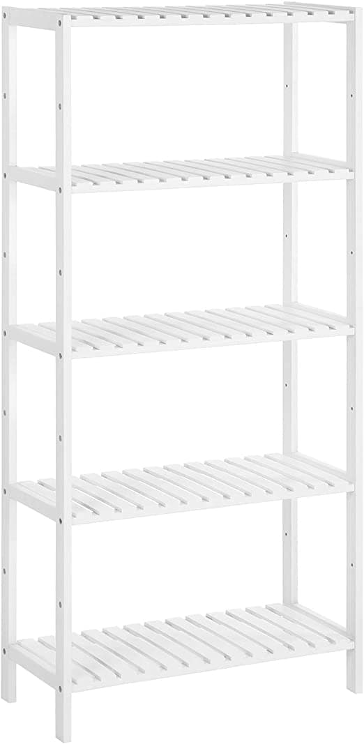 Köksställ - badrumsstativ med 5 nivåer - från bambu - 60 x 26 x 130 cm