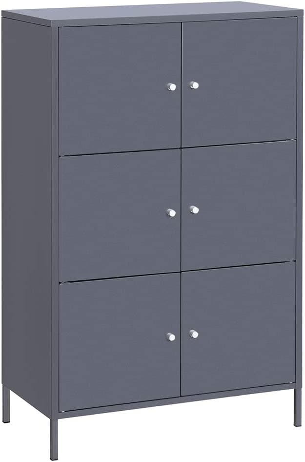 Arkivskåp - Kontorsskåp - Skåp med 3 hyllor - 65 x 36 x 105,2 cm