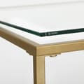 Miniatyrbillede 5 af 6: Sofabord - stuebord - med hærdet glas og finmasket gitter - lavet af metalramme - stabil