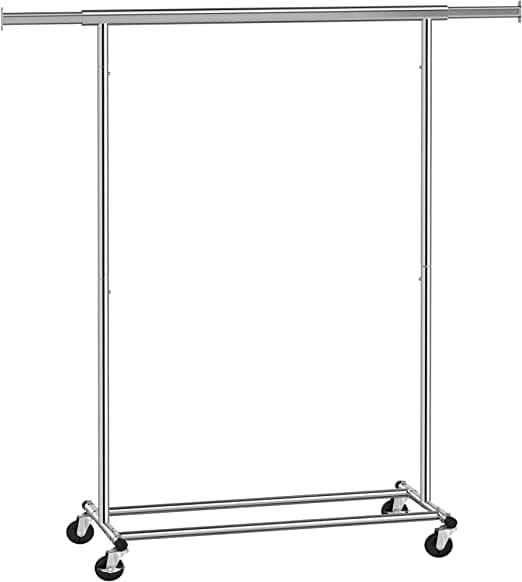 Klädstativ - Coat Rack på hjul - med utdragbar klädstång - Folding Base