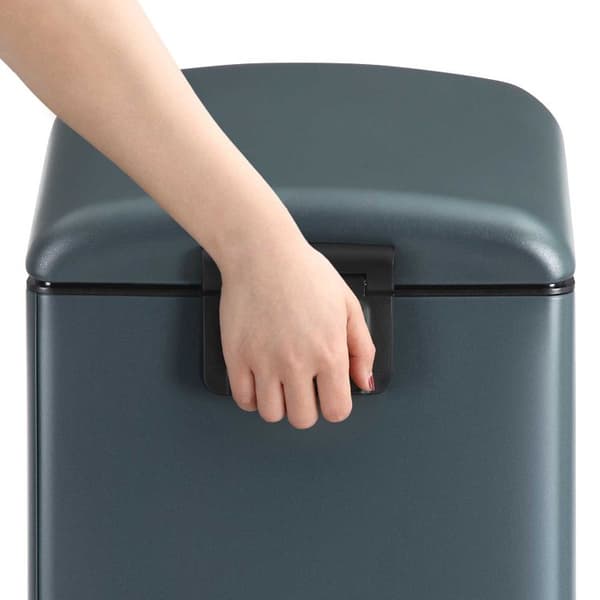 Afvalbak - 30 liter - stalen pedaalemmer - met binnenbak en deksel - soft close