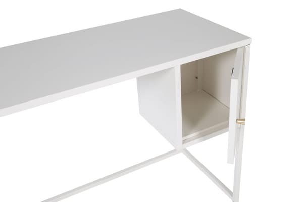 Bakal skrivebord 1 dør hvit .