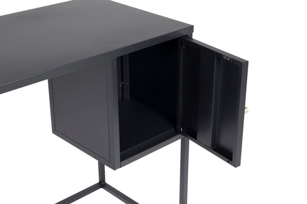Bakal skrivebord 1 dør svart .
