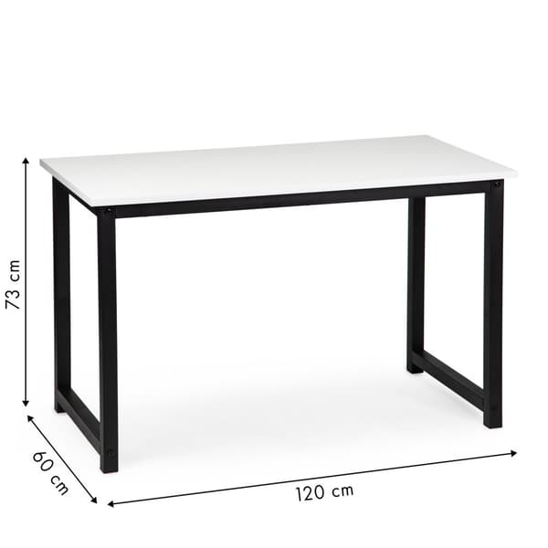Skrivebord til barn & teenager - hvid - 120 x 60 x 74 cm
