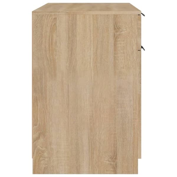 vidaXL Skrivbord sonoma-ek 100x50x75 cm konstruerat trä
