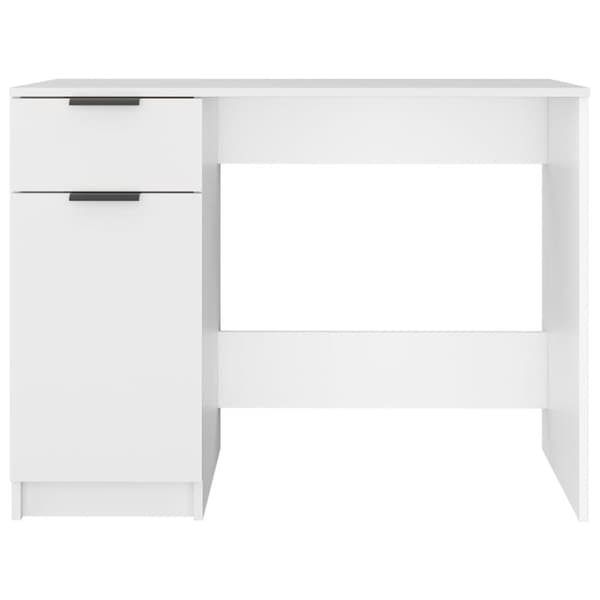 vidaXL Skrivebord hvit 100x50x75 cm konstruert tre