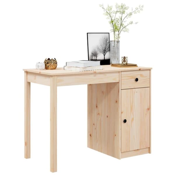 vidaXL Skrivebord 100x50x75 cm heltre furu