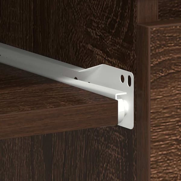 vidaXL Skrivbord brun ek 90x45x76 cm konstruerat trä