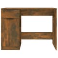 Miniatyrbilde 7 av 11: vidaXL Skrivebord røkt eik 100x50x75 cm konstruert tre
