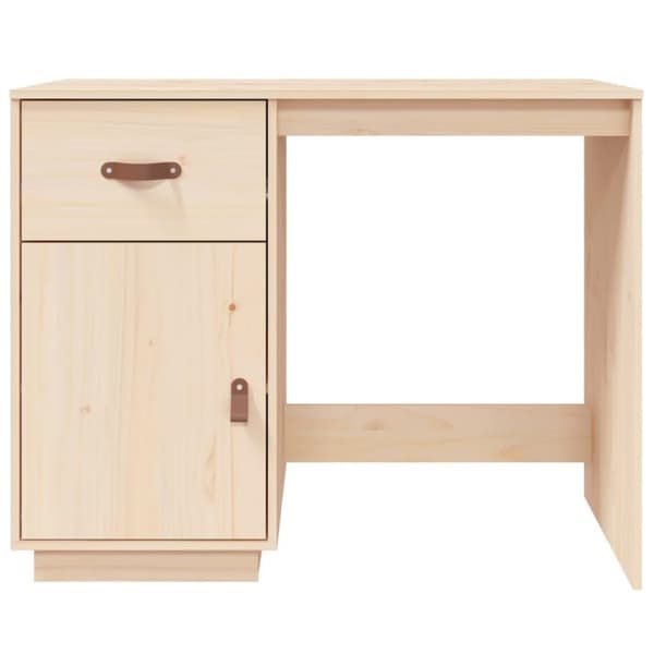 vidaXL Skrivebord 95x50x75 cm heltre furu