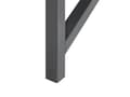 Miniatyrbilde 9 av 10: Skrivebord til hjemmekontoret Svart metallramme Topplate i herdet glass 117 x 57 cm Oppbevaringsskuffer Moderne industriell design