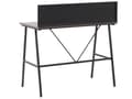 Miniatyrbilde 5 av 8: Skrivebord til Hjemmekontoret Mørk Treplate 100 x 50 cm med Svart Pulverlakkert Metallramme