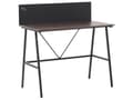 Miniatyrbilde 1 av 8: Skrivebord til Hjemmekontoret Mørk Treplate 100 x 50 cm med Svart Pulverlakkert Metallramme