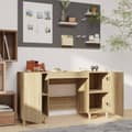 Miniatyrbillede 3 af 11: vidaXL skrivebord 140x50x75 cm konstrueret træ sonoma-eg