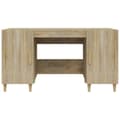 Miniatyrbillede 7 af 11: vidaXL skrivebord 140x50x75 cm konstrueret træ sonoma-eg