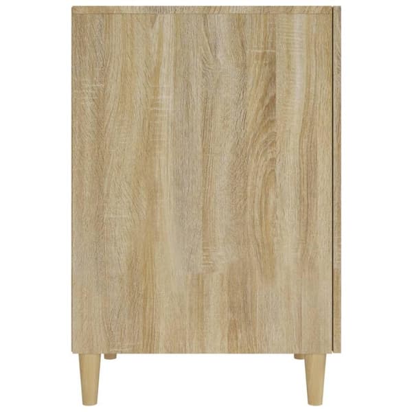 vidaXL skrivebord 140x50x75 cm konstrueret træ sonoma-eg