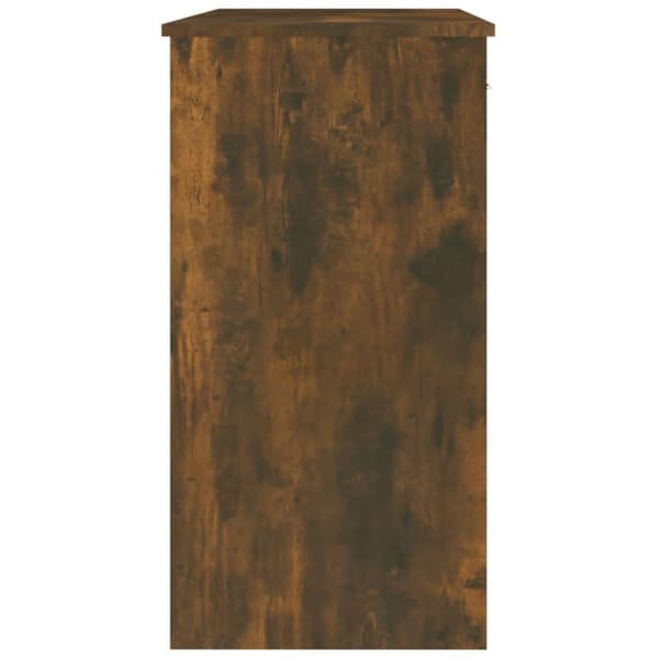 vidaXL skrivebord 80x40x75 cm konstrueret træ røget egetræsfarve