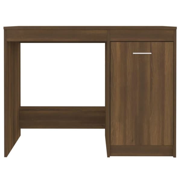 vidaXL Työpöytä ruskea tammi 100x50x76 cm tekninen puu
