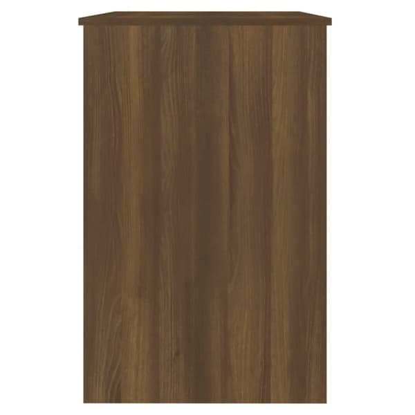 vidaXL Työpöytä ruskea tammi 100x50x76 cm tekninen puu