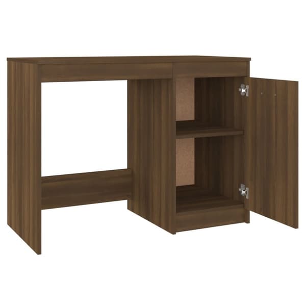vidaXL Työpöytä ruskea tammi 100x50x76 cm tekninen puu