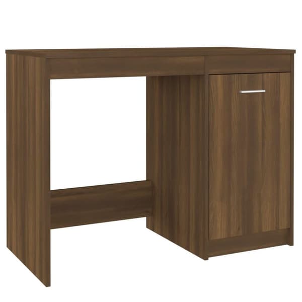 vidaXL Työpöytä ruskea tammi 100x50x76 cm tekninen puu