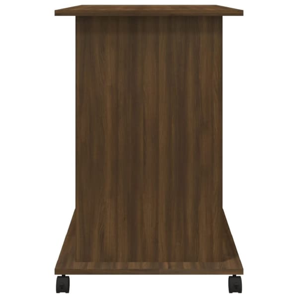 vidaXL Tietokonepöytä ruskea tammi 80x50x75 cm tekninen puu