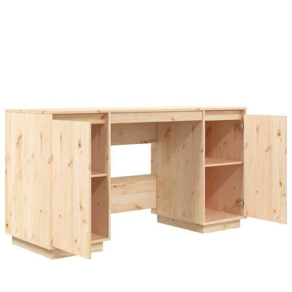 vidaXL Skrivebord 140x50x75 cm heltre furu