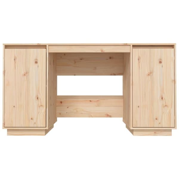 vidaXL Skrivebord 140x50x75 cm heltre furu