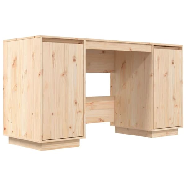vidaXL Skrivebord 140x50x75 cm heltre furu