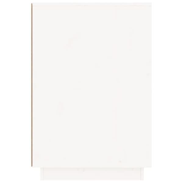 vidaXL Skrivbord vit 140x50x75 cm massiv furu