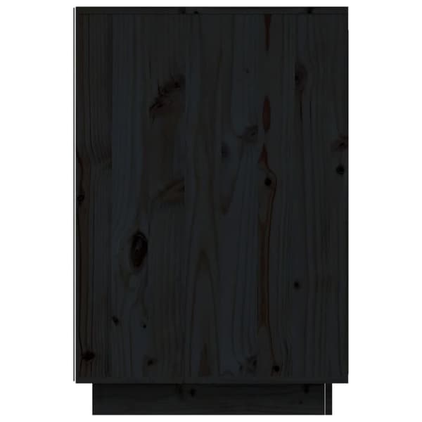 vidaXL Skrivebord svart 140x50x75 cm heltre furu