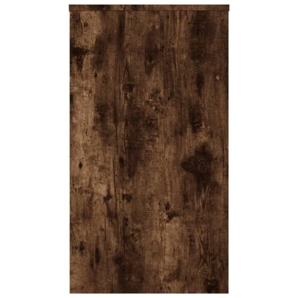 vidaXL Skrivebord røkt eik 90x40x72 cm konstruert tre
