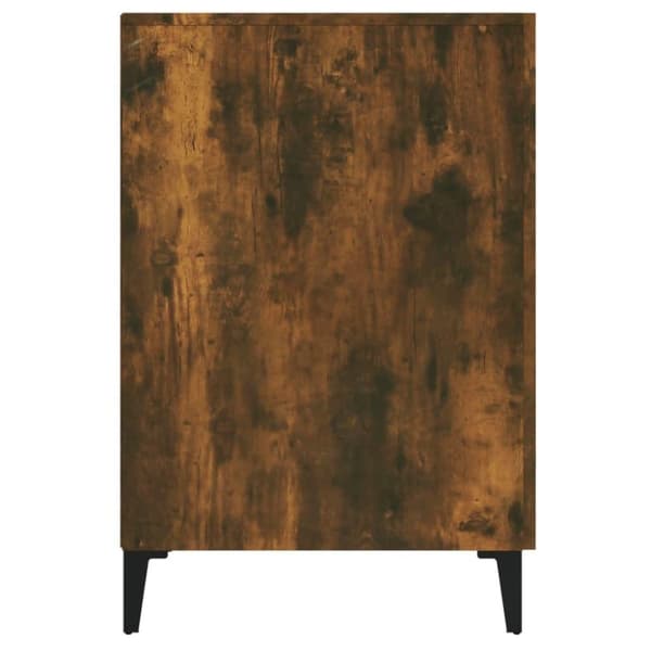 vidaXL Skrivbord rökfärgad ek 140x50x75 cm konstruerat trä