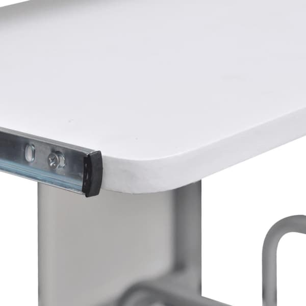 vidaXL Datorbord vit 110x52x88,5 cm konstruerat trä