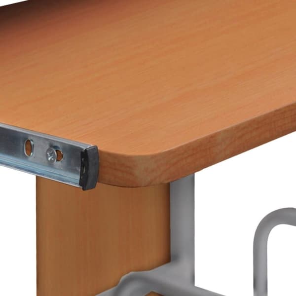 vidaXL computerbord 110x52x88,5 cm konstrueret træ brun
