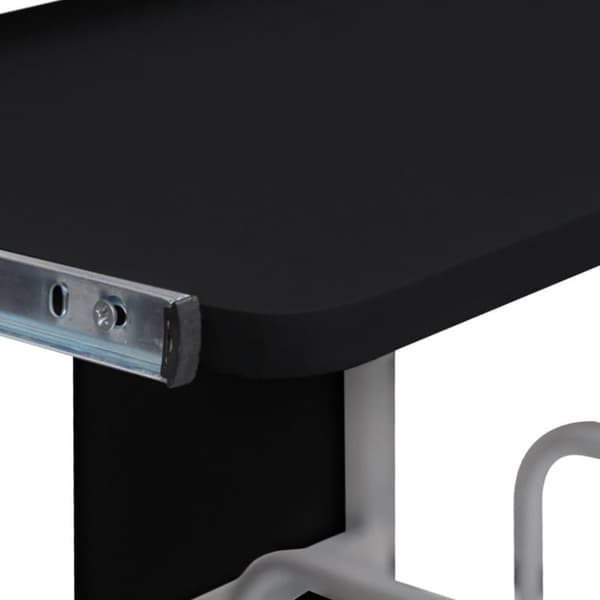 vidaXL computerbord 110x52x88,5 cm konstrueret træ sort