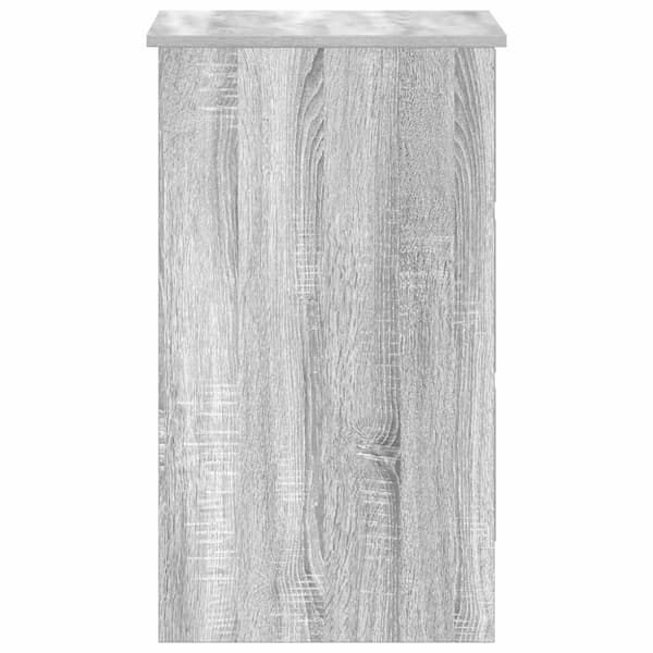 vidaXL skrivebord 90x45x76 cm konstrueret træ grå sonoma-eg