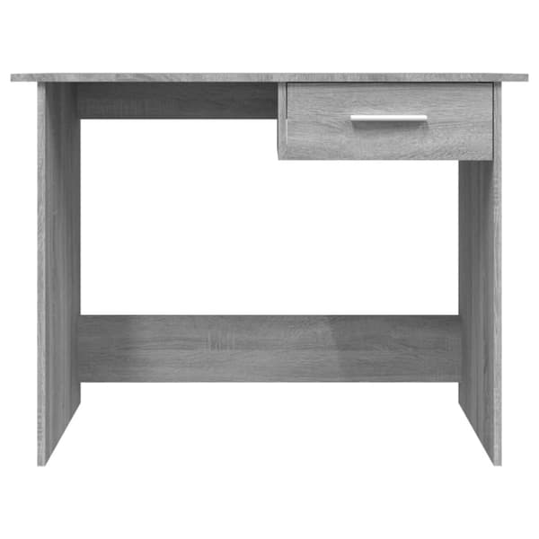 vidaXL Työpöytä harmaa Sonoma 100x50x76 cm tekninen puu