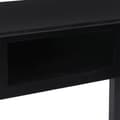 Miniatyrbild 8 av 9: vidaXL Skrivbord svart 108x45x76 cm massivt kejsarträ