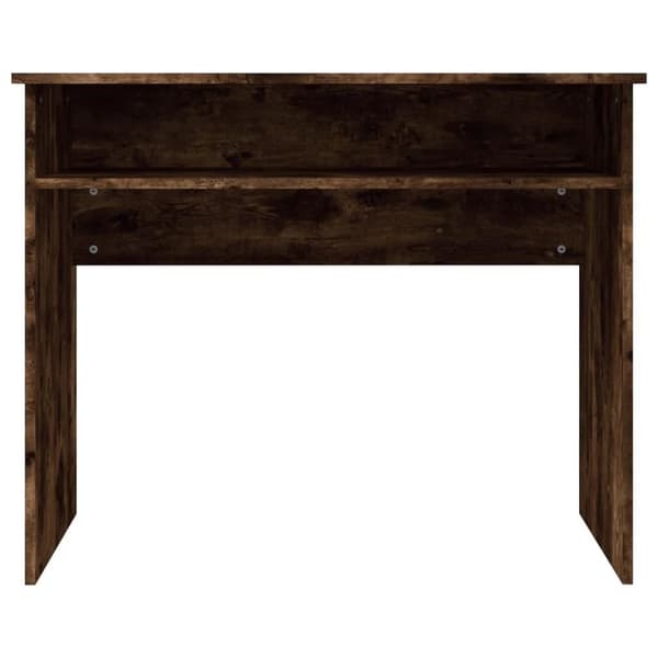 vidaXL Skrivbord rökfärgad ek 90x50x74 cm konstruerat trä