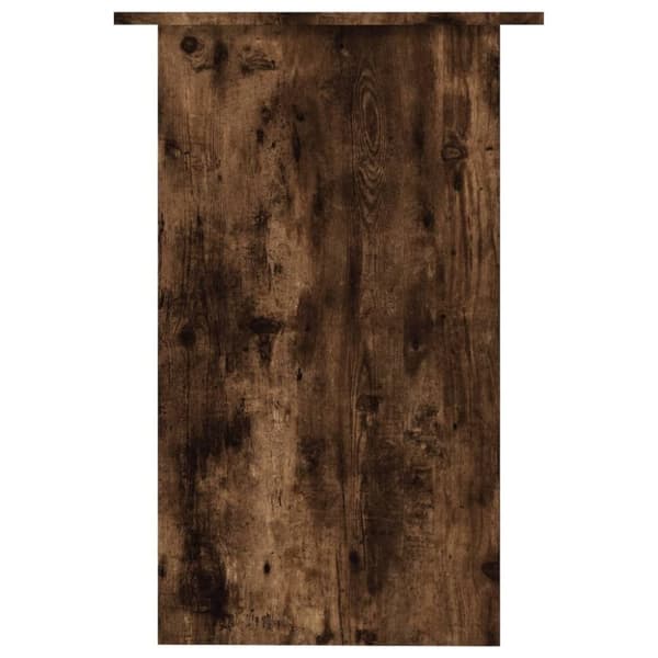 vidaXL Skrivbord rökfärgad ek 90x50x74 cm konstruerat trä