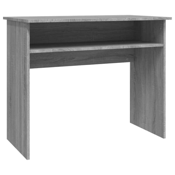 vidaXL Skrivebord grå sonoma 90x50x74 cm konstruert tre