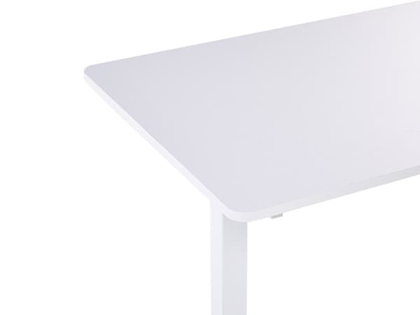 Elektrisk justerbart Skrivebord Hvit 120 x 60 cm Bordplate Pulverlakkert Stålramme Moderne